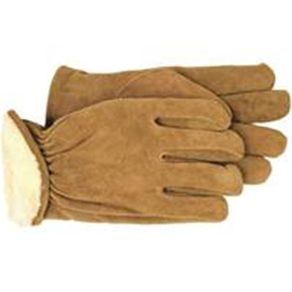 John Dylan 4176L Gloves Pile Lined Split Leather Large JO1610967
